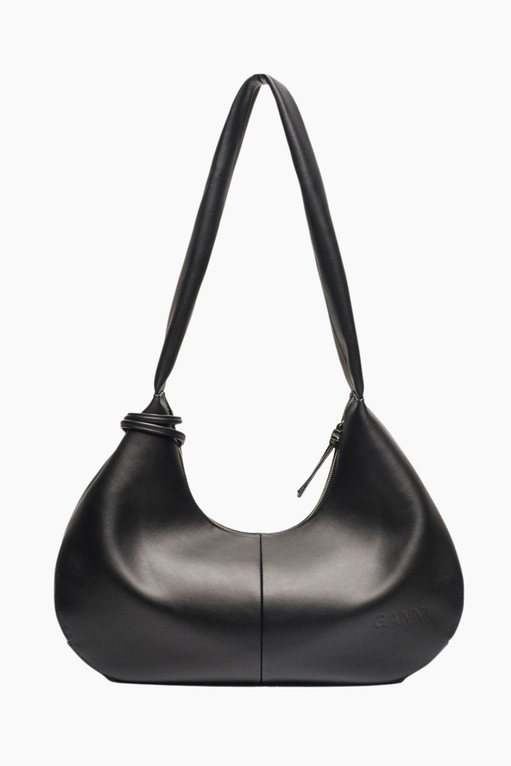 Ganni Bou Bag Hobo Medium A6837 - Black - GANNI-2