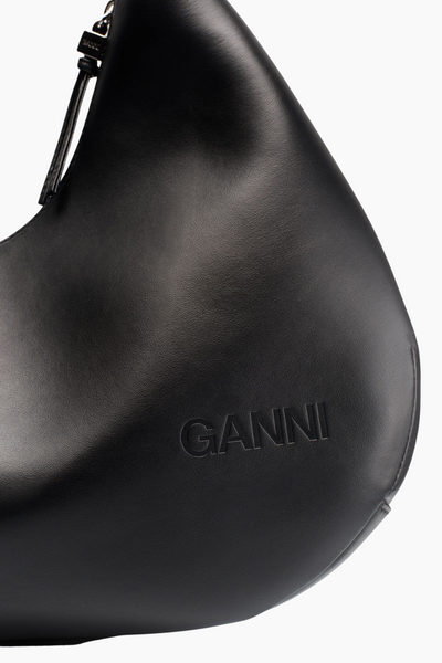 Ganni Bou Bag Hobo Medium A6837 - Black - GANNI-5