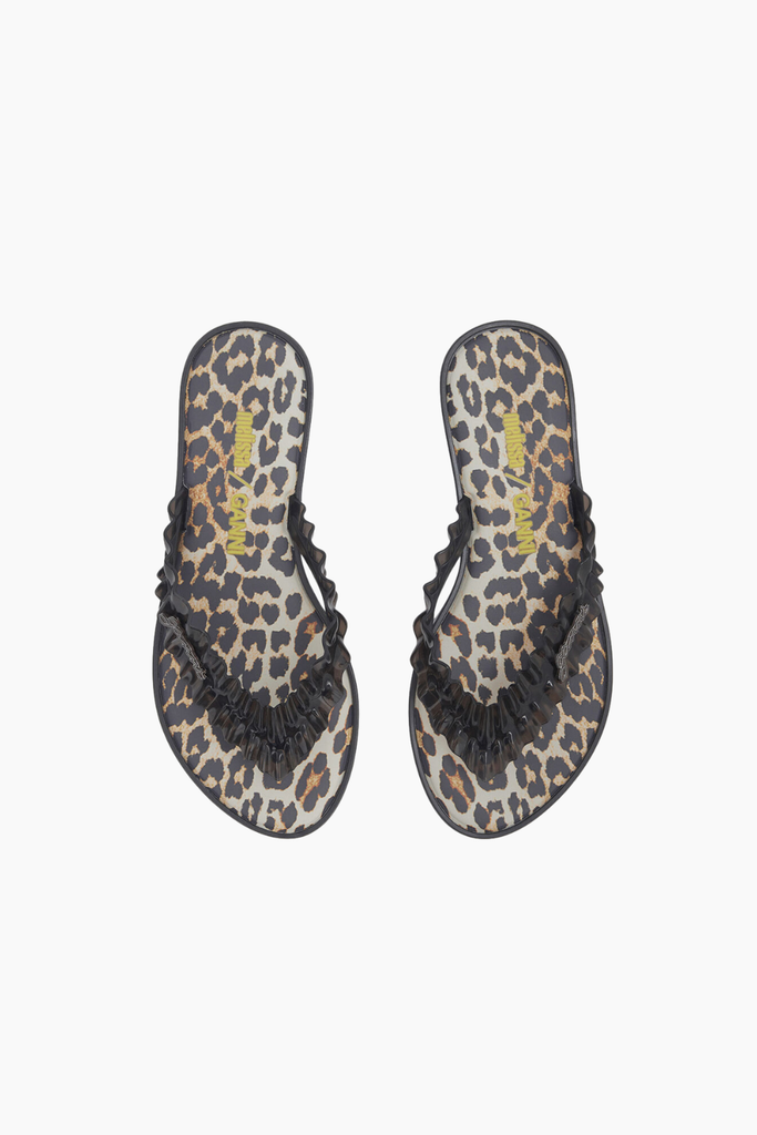 Ganni x Melissa Flip Flop D1020031 - Black 099 - GANNI