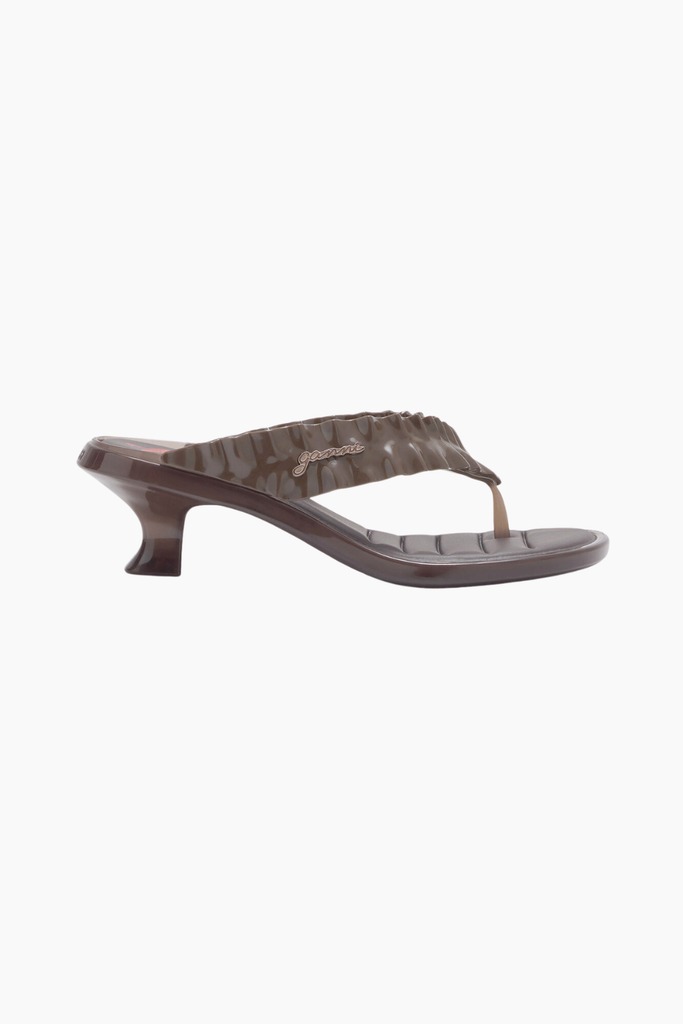 Ganni x Melissa Thong Kitten Heel D1020028 - Demitasse - GANNI