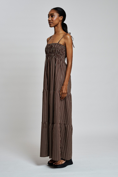 GigiRS Dress - Brown Stripe - Résumé