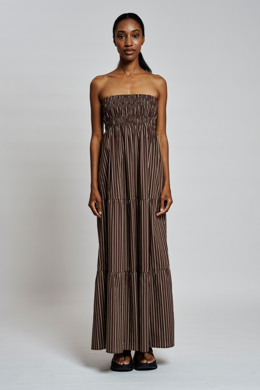 GigiRS Dress - Brown Stripe - Résumé