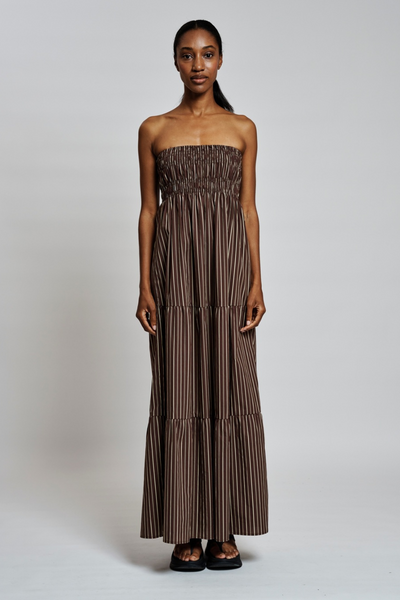 GigiRS Dress - Brown Stripe - Résumé