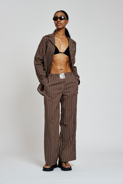 GigiRS Pant - Brown Stripe - Résumé