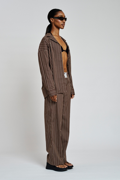 GigiRS Pant - Brown Stripe - Résumé