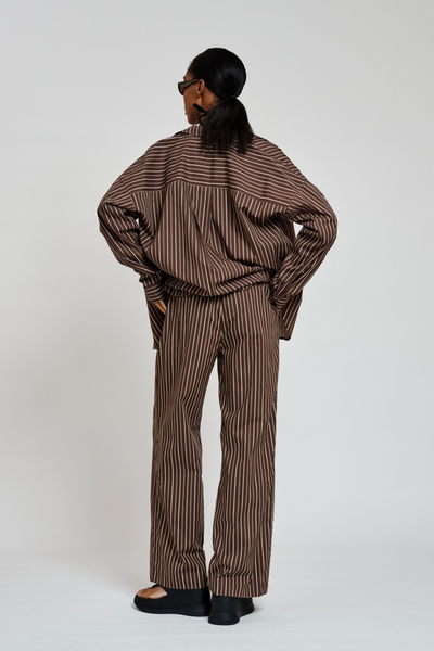 GigiRS Pant - Brown Stripe - Résumé