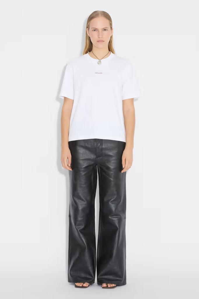 Gingham Tee - White - Holzweiler