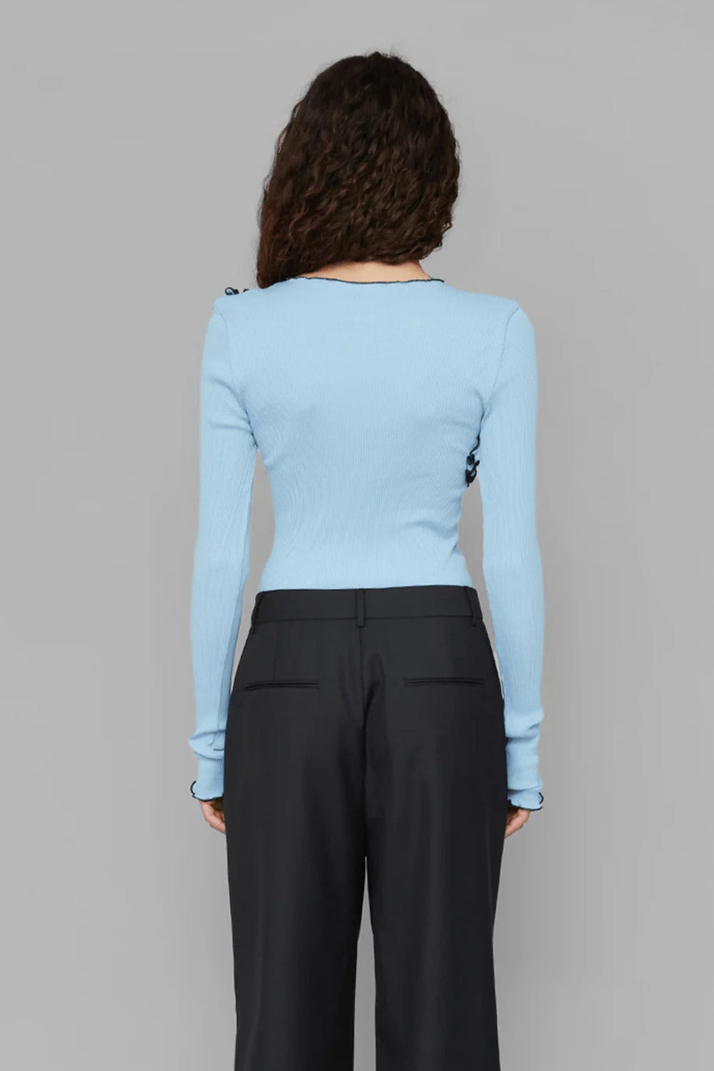 Giséle Seamless Top - Sky Blue - OpéraSPORT