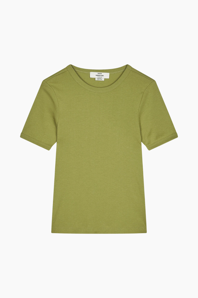 Grace Jersey June Tee - Green Olive - Mads Nørgaard