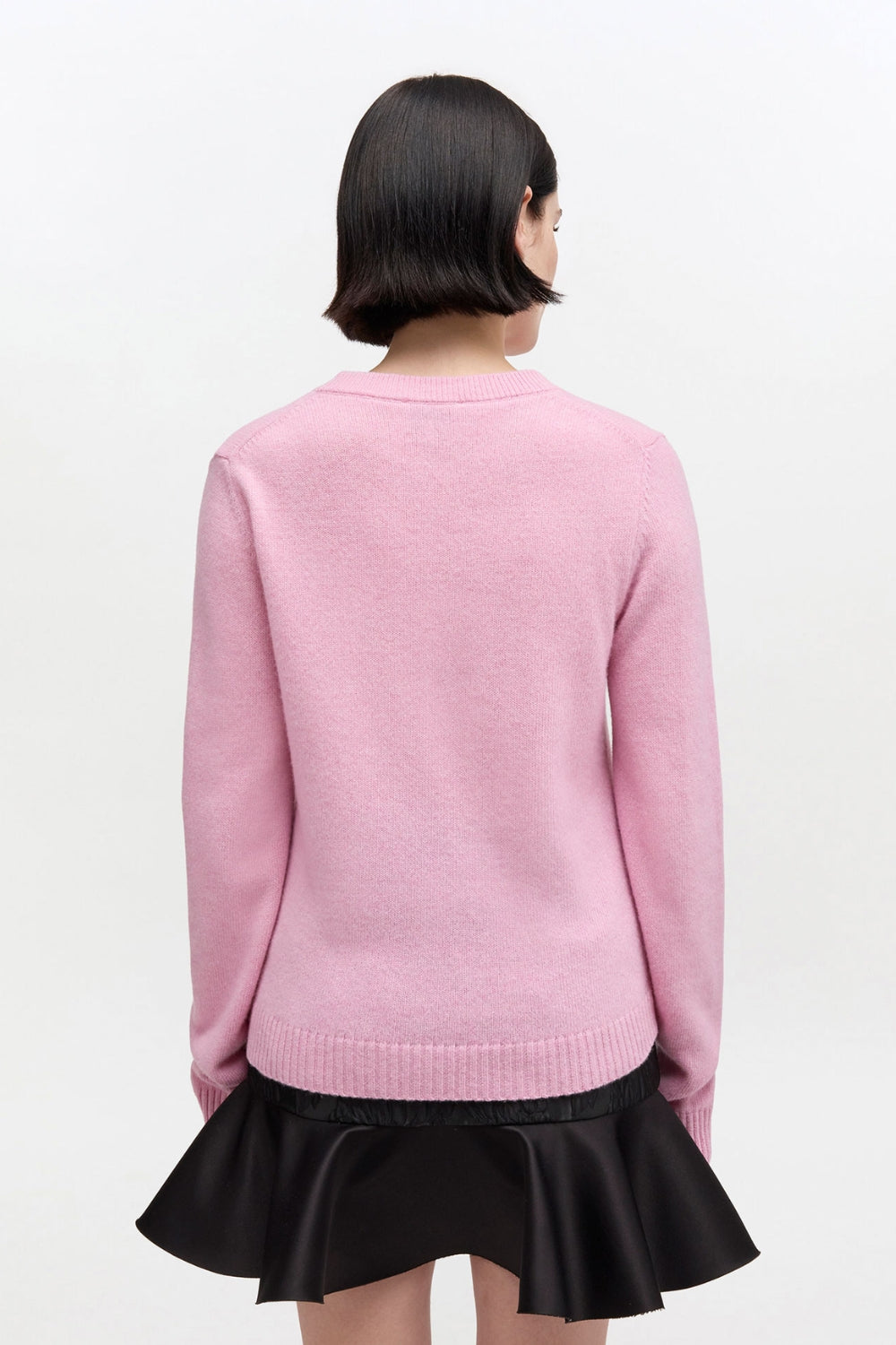 Graphic Wool Sweater A1070047 - Chalk Pink - GANNI