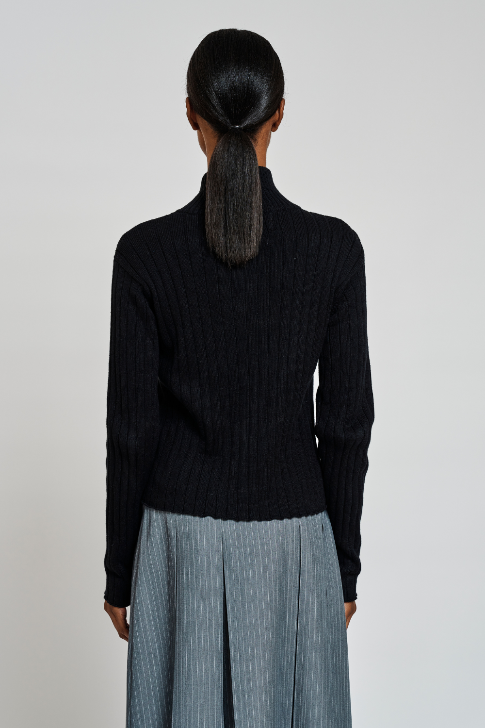 GraysonRS Knit Zip Cardigan - Black - Résumé