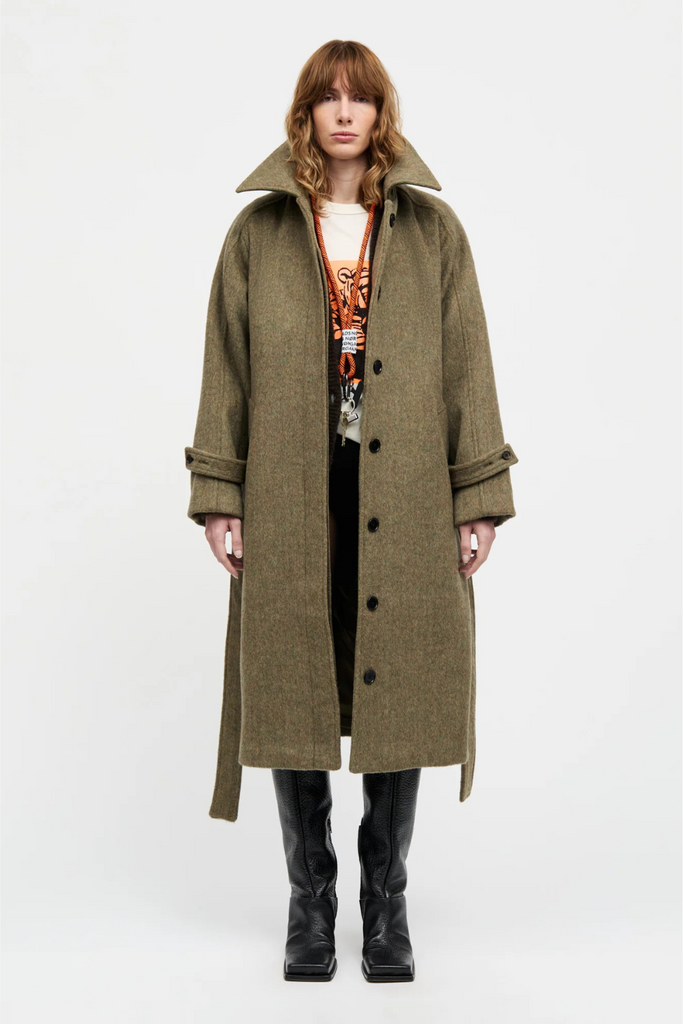 Hairy Wool Megan Coat - Four Leaf Clover - Mads Nørgaard