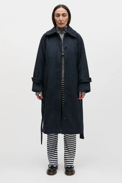 Hairy Wool Megan Coat - Parisian Night - Mads Nørgaard-1