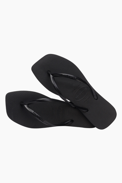 Havaianas Slim Square Flip Flops - Black - Havaianas-3