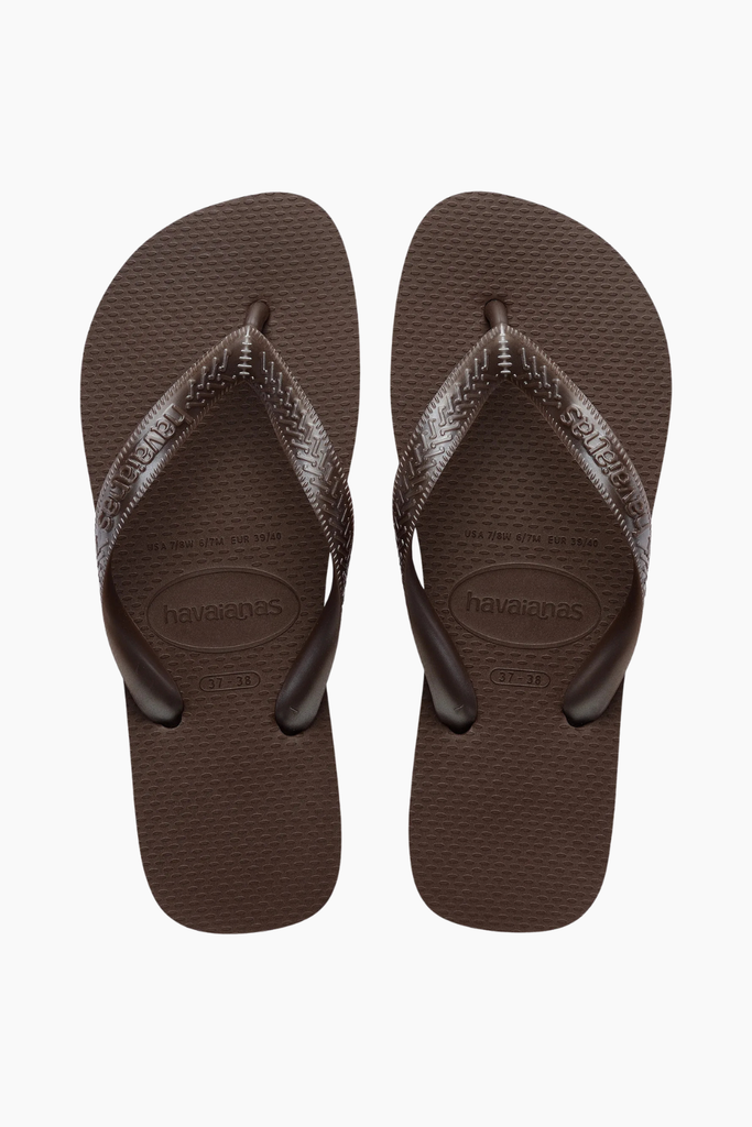 Havaianas Top Tiras Flip Flops - Dark Brown - Havaianas