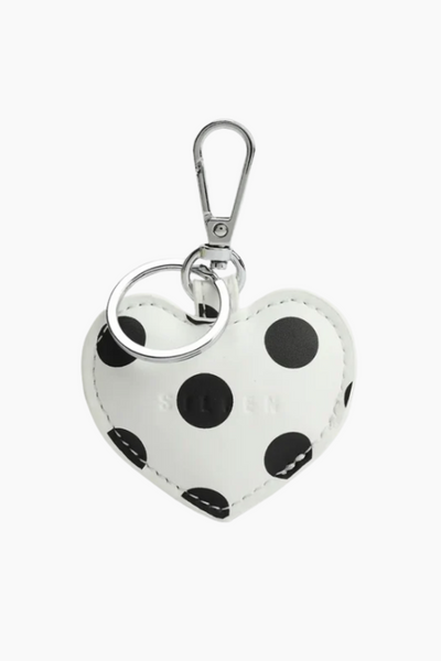 Heart Charm - Polka Dot - Silfen Studio