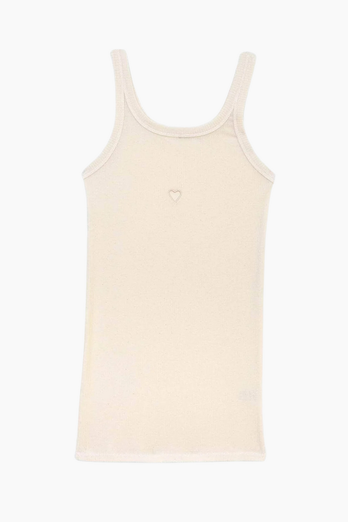 Heart Tank Cotton Rib - Undyed - Baserange