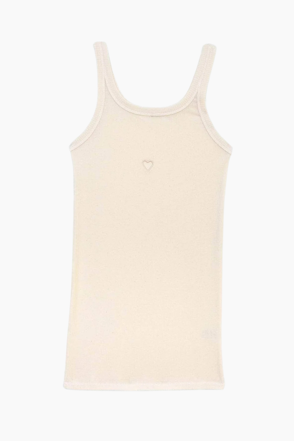 Heart Tank Cotton Rib - Undyed - Baserange