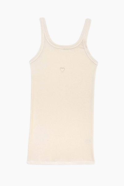 Heart Tank Cotton Rib - Undyed - Baserange