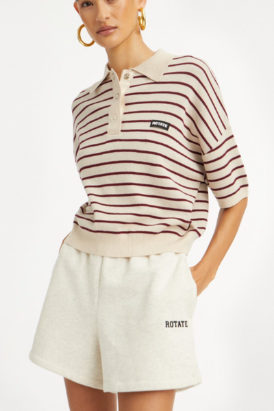 Heavy Sweat Shorts - White Melange - Rotate