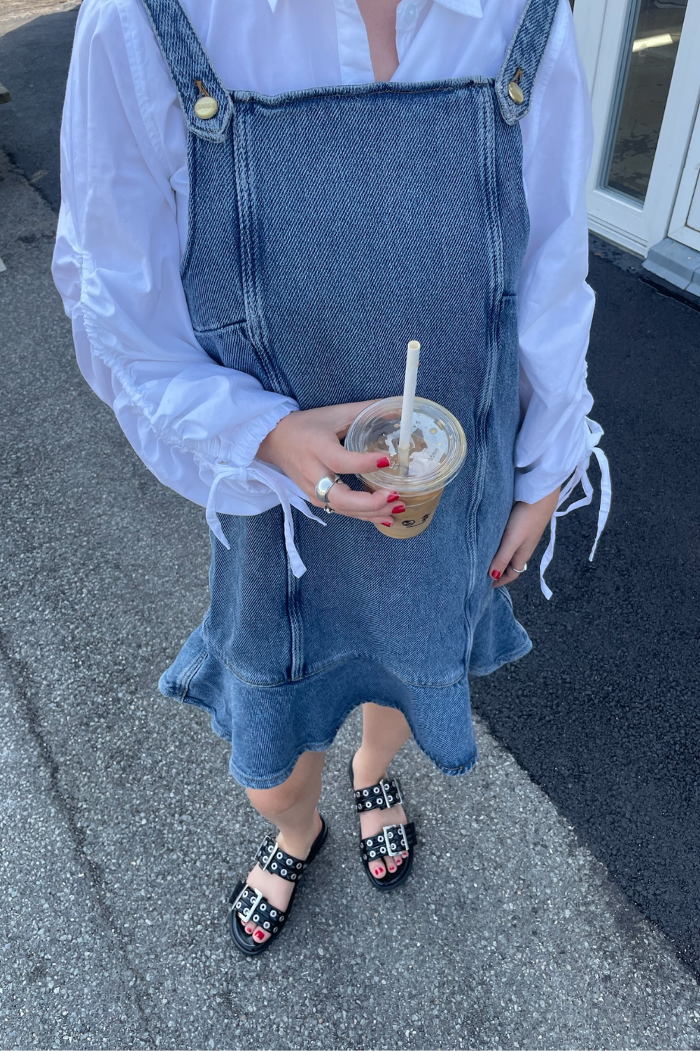 Heavy Denim Mini Dress J1584 - Tint Wash - GANNI