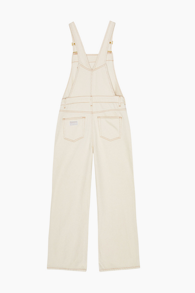 Heavy Denim Overalls J1430 - Egret - GANNI