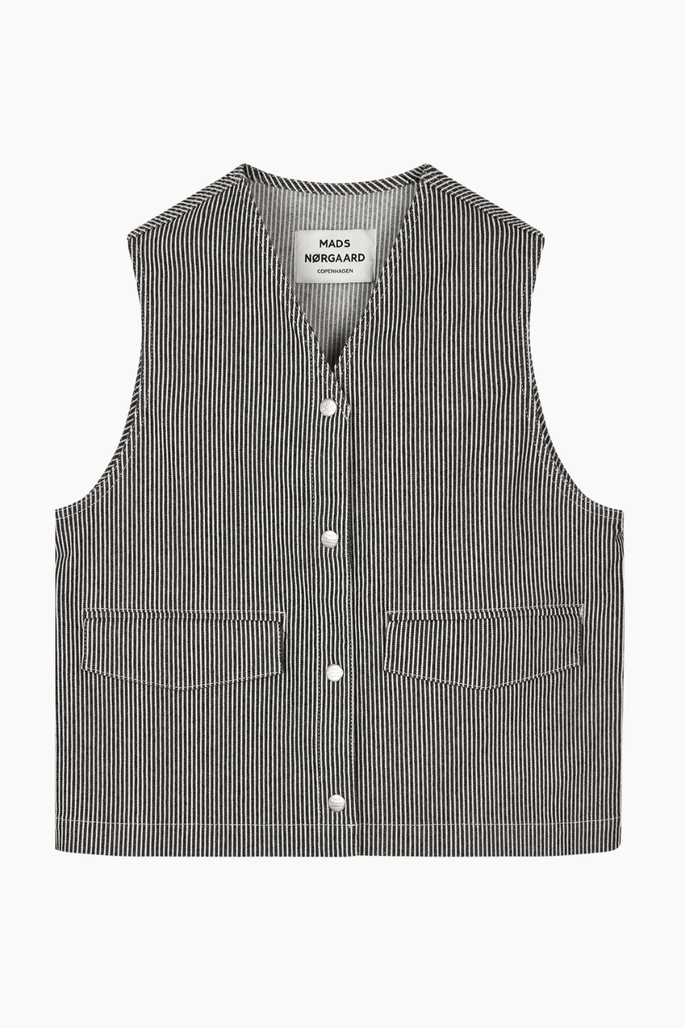 Hickory Punk Molly Vest - Black/White - Mads Nørgaard