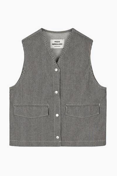 Hickory Punk Molly Vest - Black/White - Mads Nørgaard