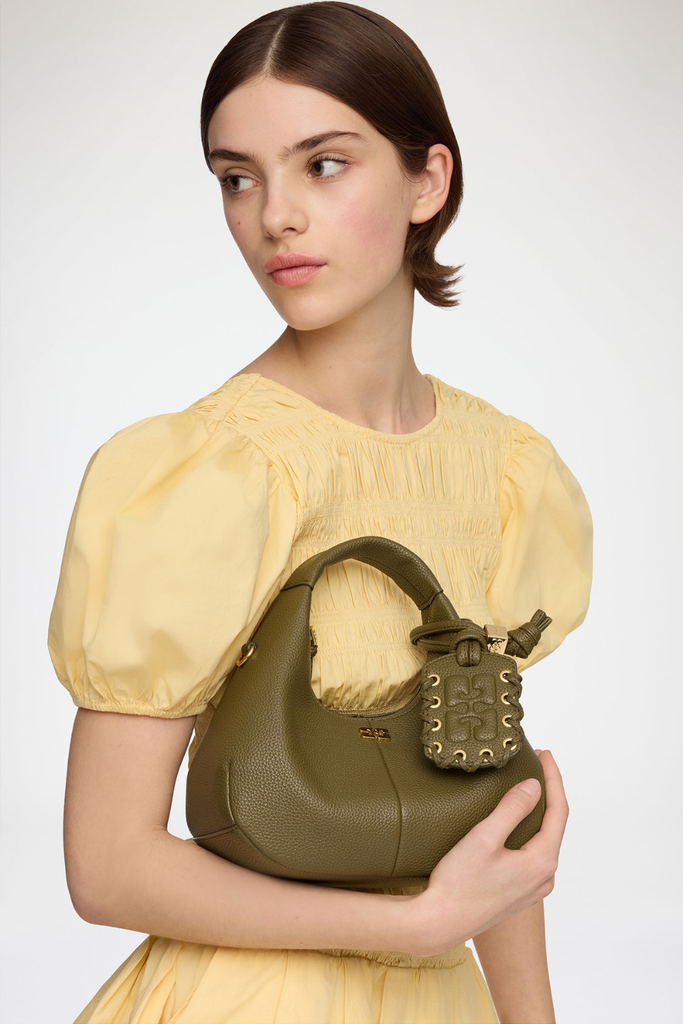 Hobo Mini Grained C1040003 - Military Olive - GANNI
