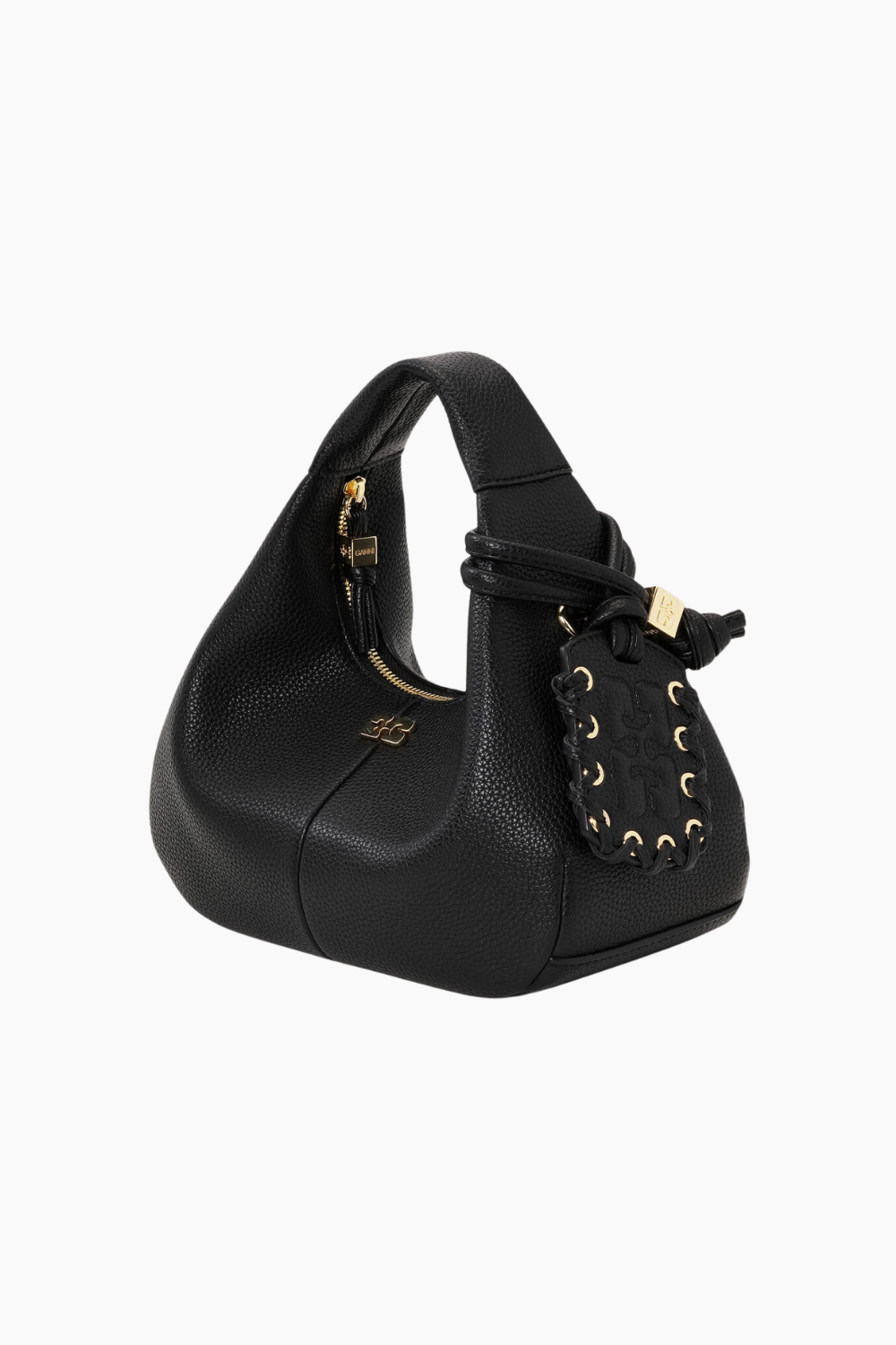 Hobo Mini Grained A6976 - Black - GANNI-1