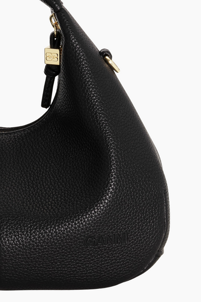 Hobo Mini Grained A6976 - Black - GANNI-5