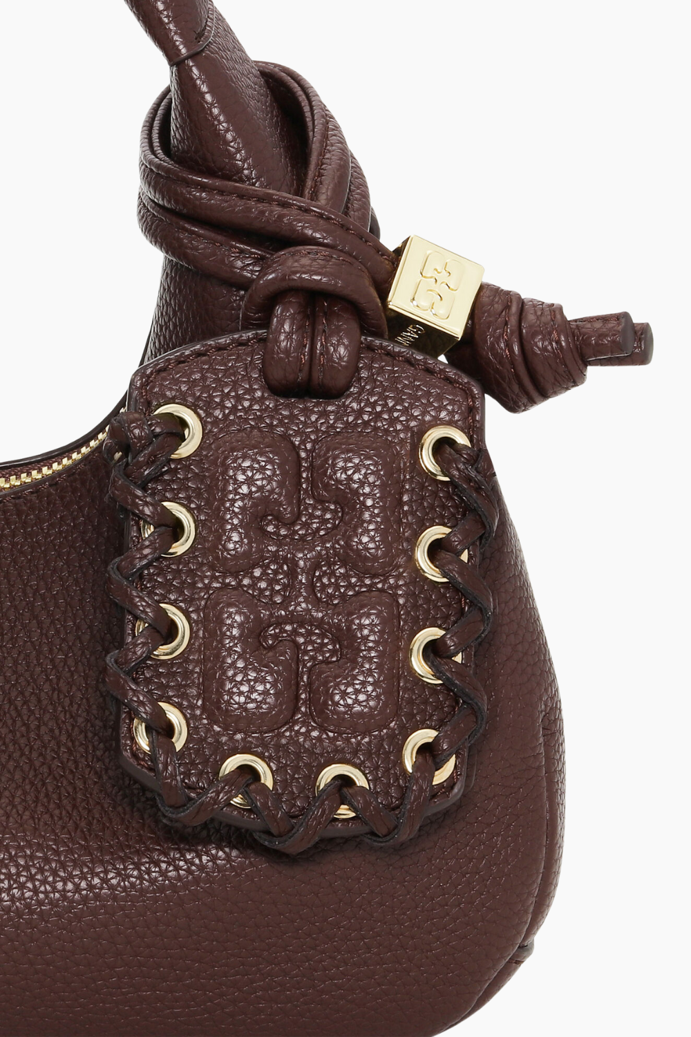 Hobo Mini Grained A7102 - Chicory Coffee - GANNI-2