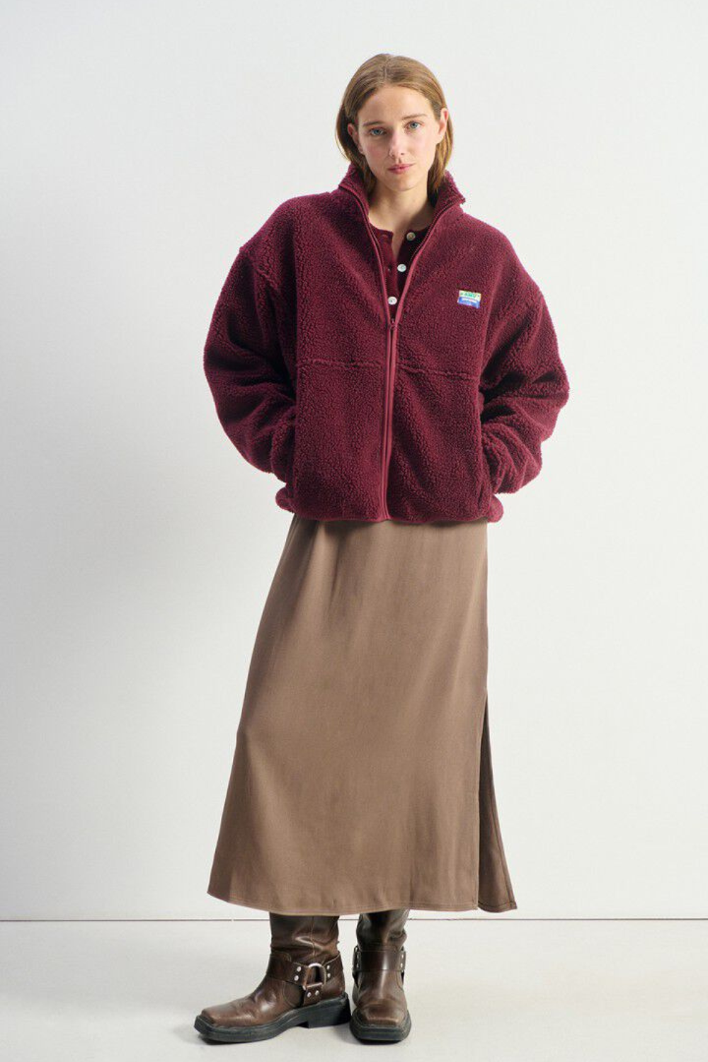 Hoktown Jacket - Burgundy Melange - American Vintage