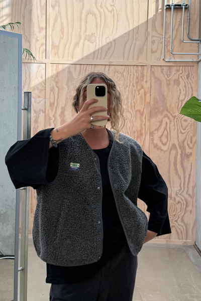 Hoktown Vest - Charcoal Melange - American Vintage