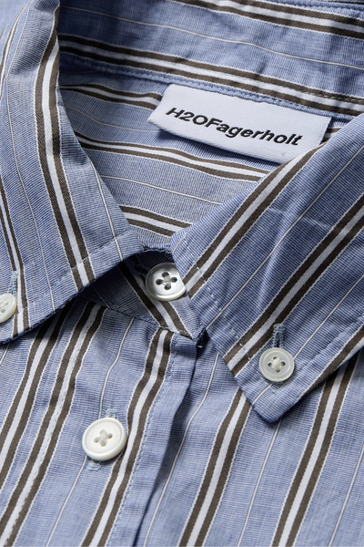 Holiday Shirt - Dark Blue Stripe - H2O Fagerholt