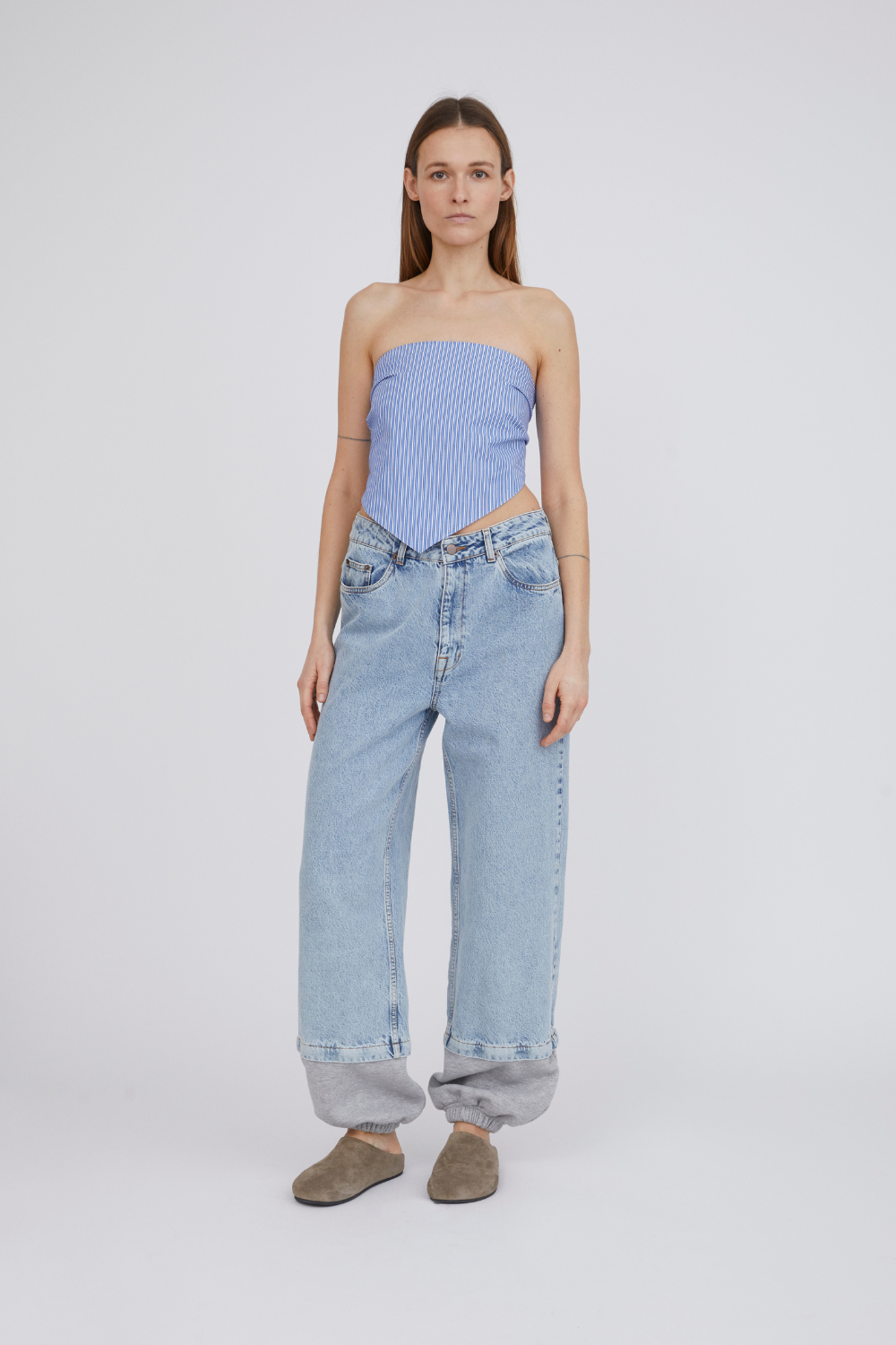 Holiday Wrap Top - Blue Stripe - H2O Fagerholt