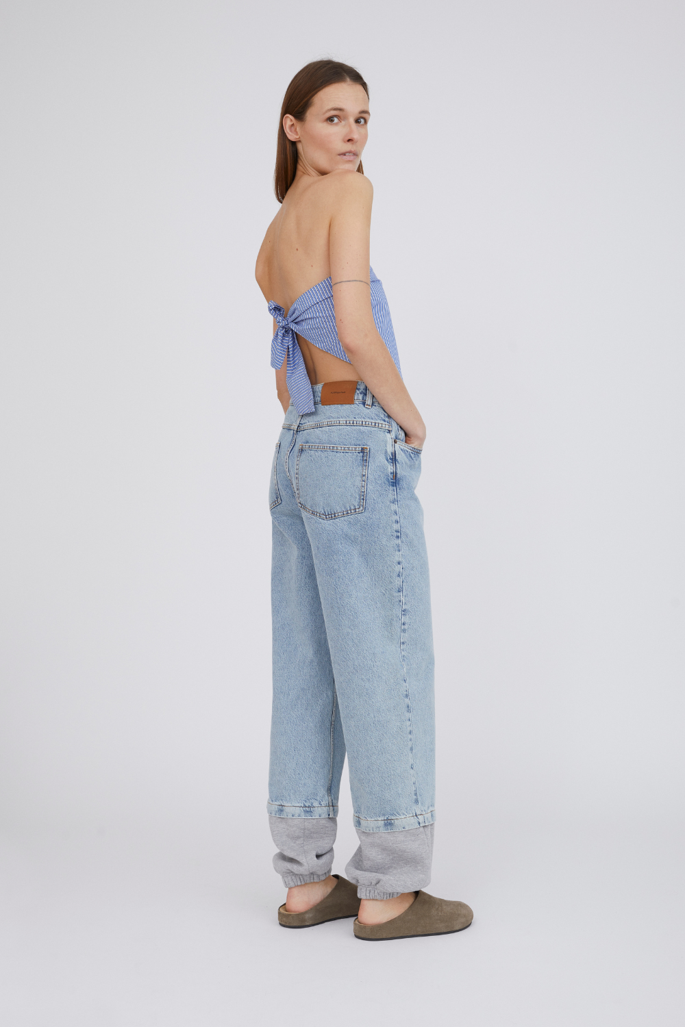 Holiday Wrap Top - Blue Stripe - H2O Fagerholt