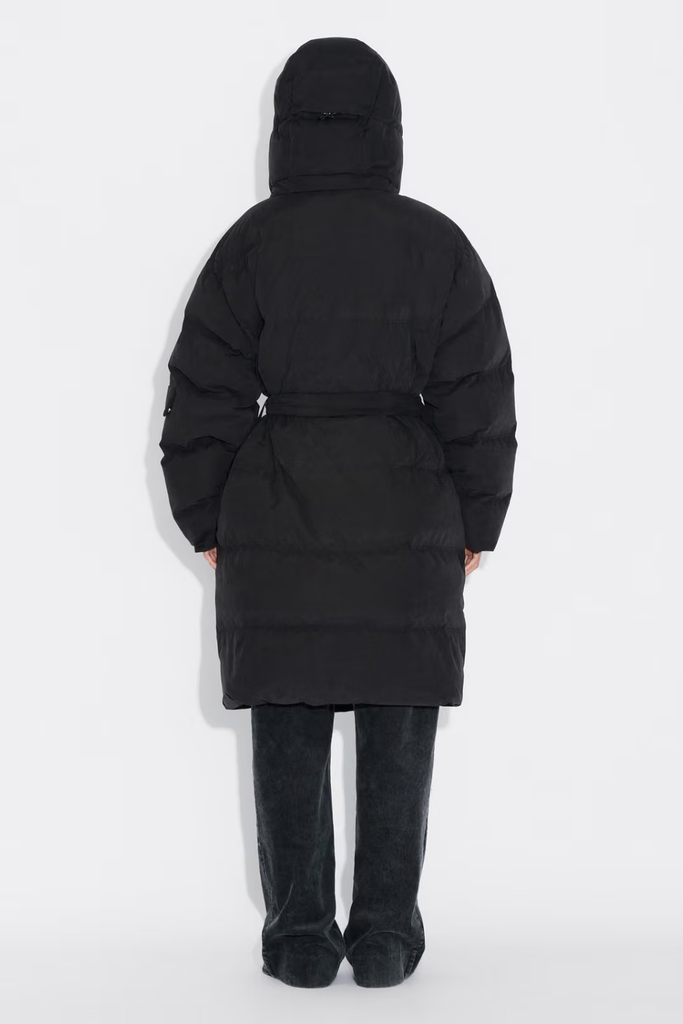 Steilia Brushed Down Coat - Black - Holzweiler