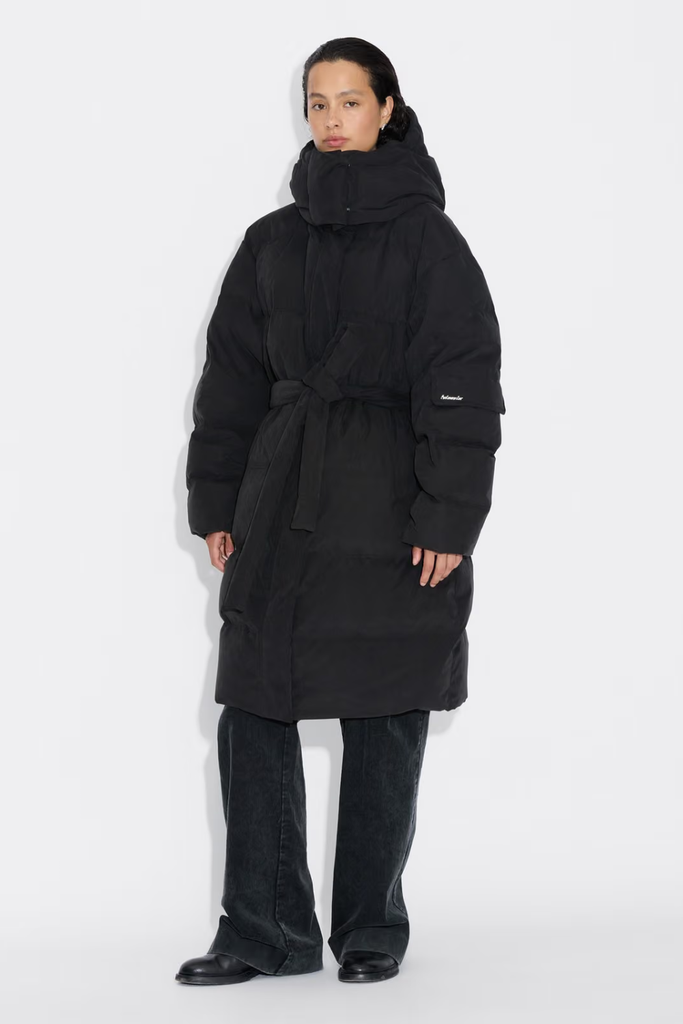 Steilia Brushed Down Coat - Black - Holzweiler