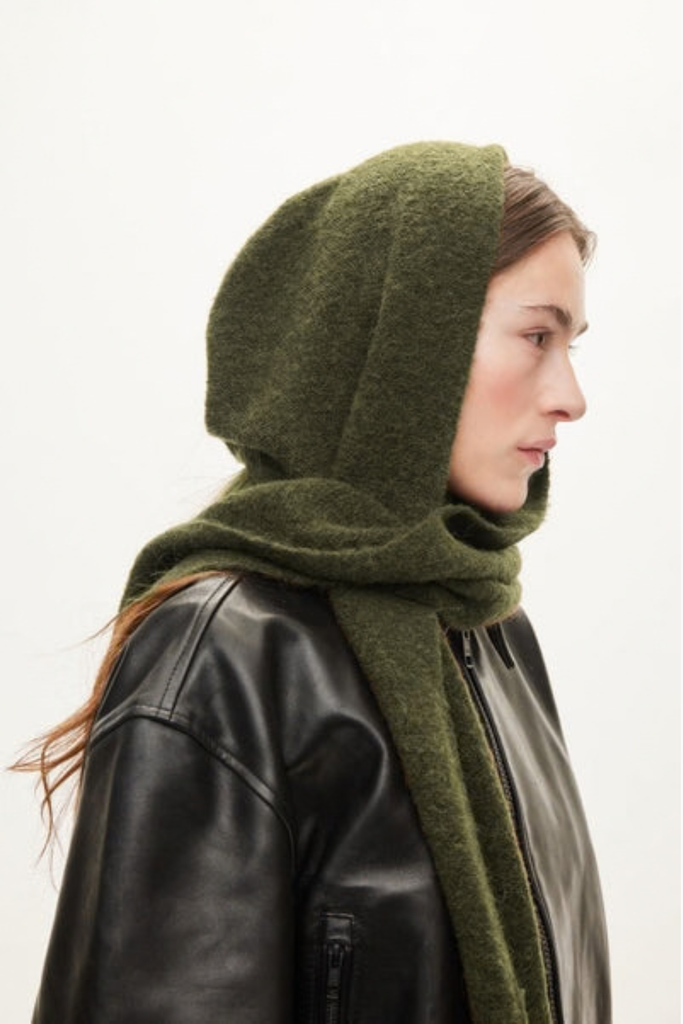 Hood Scarf - Dark Army - Oval Square