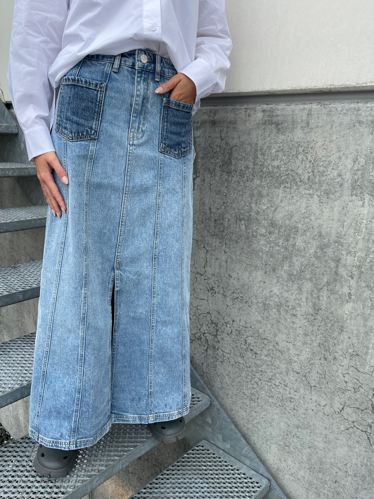 Susanna Skirt - Medio Blue Denim  - Baum und Pferdgarten