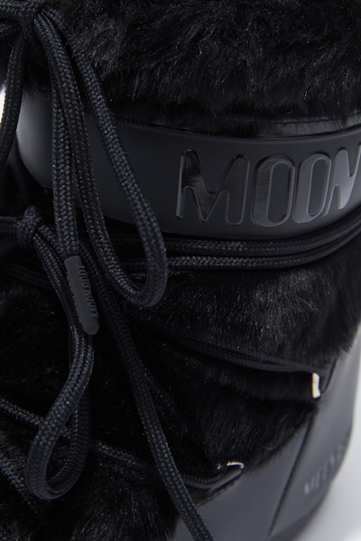 Icon Low Faux Fur Boots - Black - Moon Boot