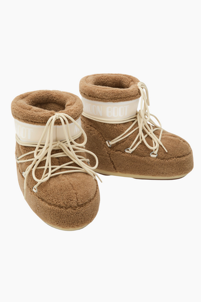 Icon Low Fleece Boots - Camel - Moon Boot