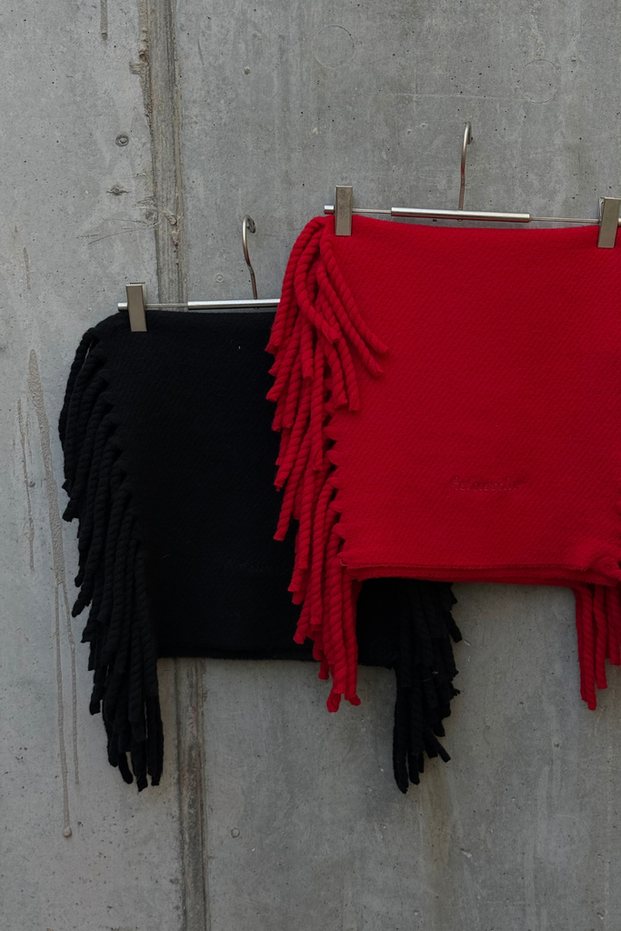 Idro Tassel Scarf - Black - Holzweiler