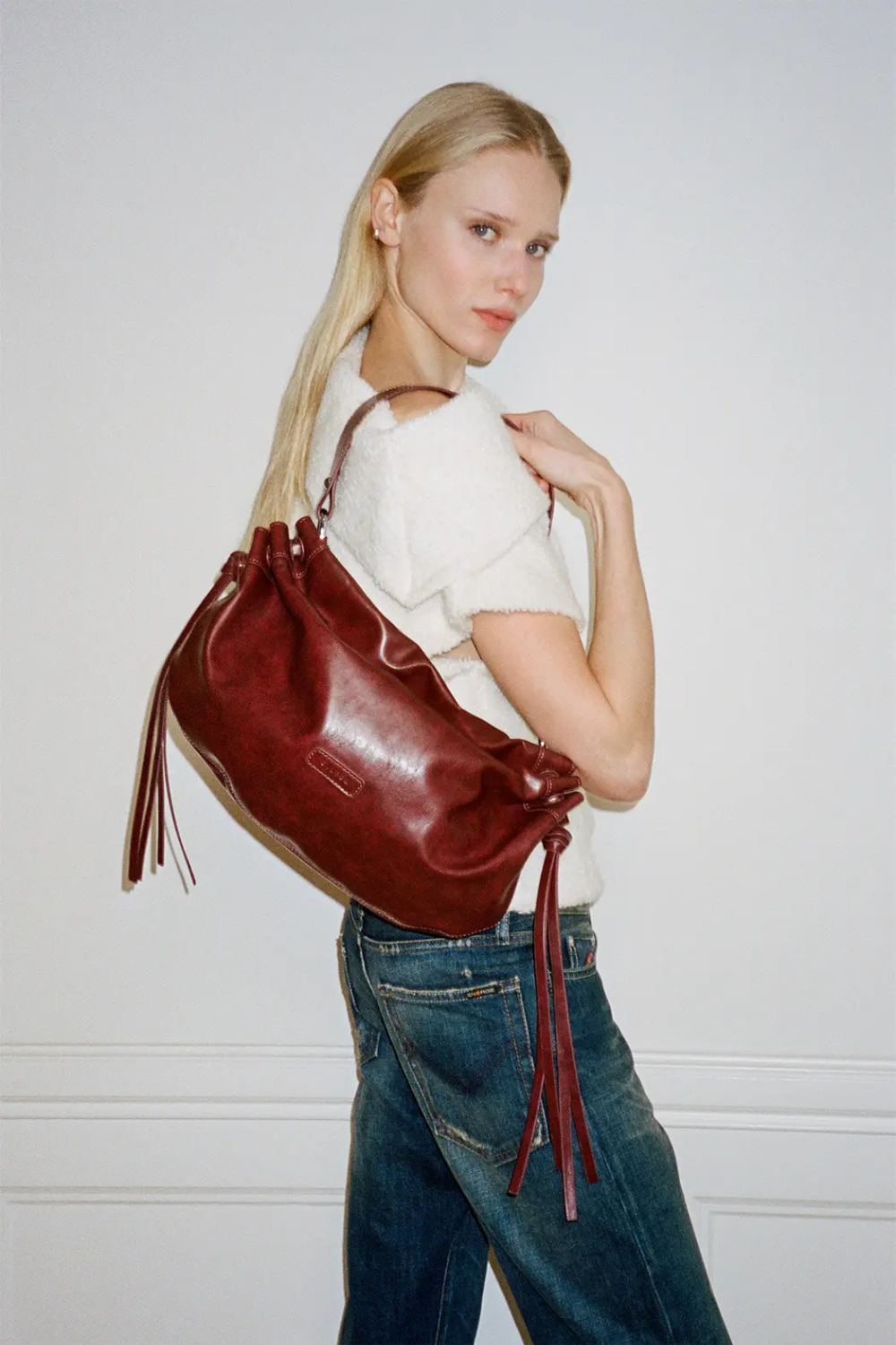 Iris Bag - Maroon - Silfen Studio-4