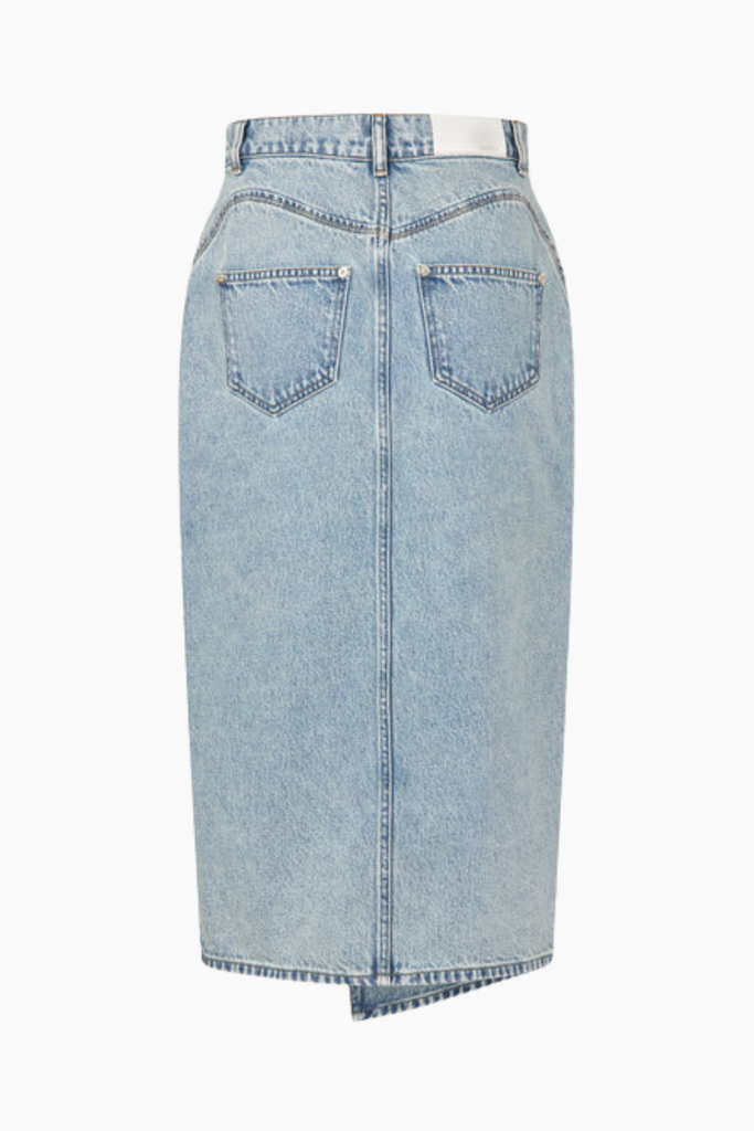 Isla Denim Skirt - Light Blue Wash - Oval Square