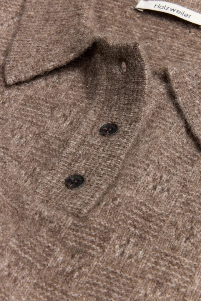 Jackie Polo Sweater - Taupe - Holzweiler
