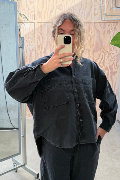 Jazy Shirt - Black - American Vintage