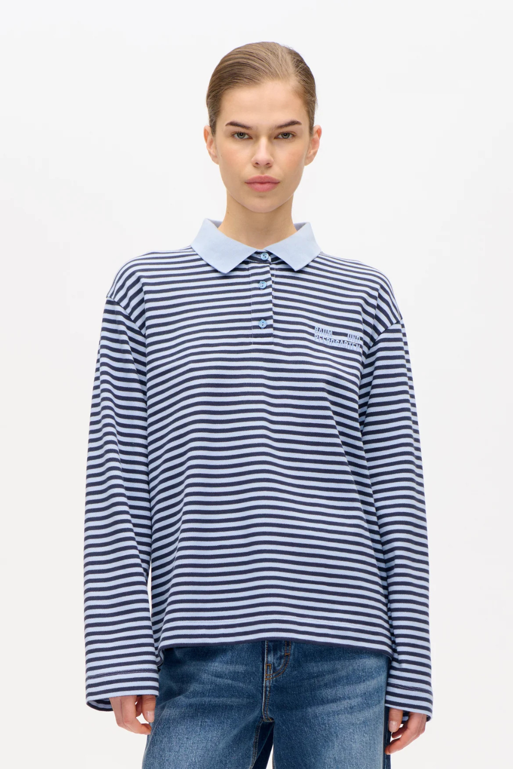 Jeanne Top - Overture Blue Stripe - Baum und Pferdgarten