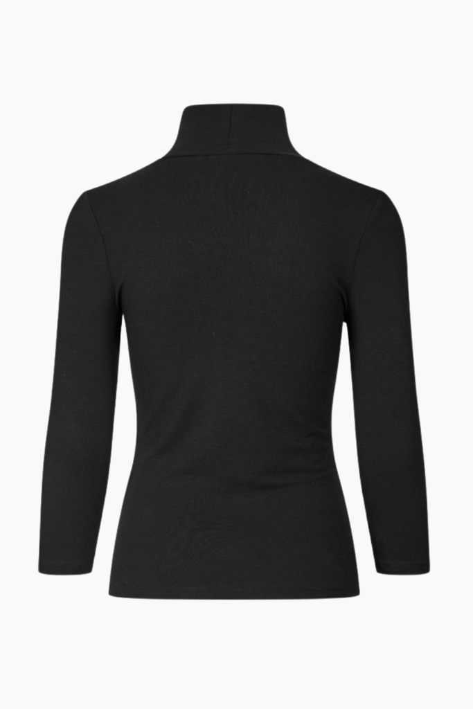 Jersey 3/4 Turtleneck - Black - Rotate